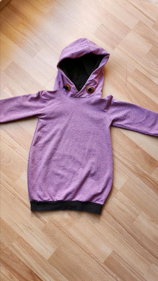 Handmade/Hoodie Pullover Kleid/Ballonkleid/Sweatshirt Kleid/Rosa in Hamburg