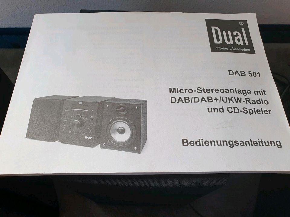 Micro-Stereoanlage mit DAB/DAB+/ UKW Radio/ CD Spieler in Adelsried