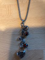 Halskette Silber mit Herzanhängern und Swarovski Perlen Nordrhein-Westfalen - Kalletal Vorschau