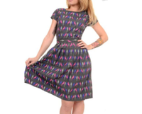 NEU hübsches Vintage Sommerkleid Gr. 12/42 Budgie-Muster Run&Fly Baden-Württemberg - Nußloch Vorschau