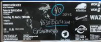 Grönemeyer Ticket, Stehplatz Innenraum, Samstag 15. Juni 20 Uhr Dortmund - Mitte Vorschau
