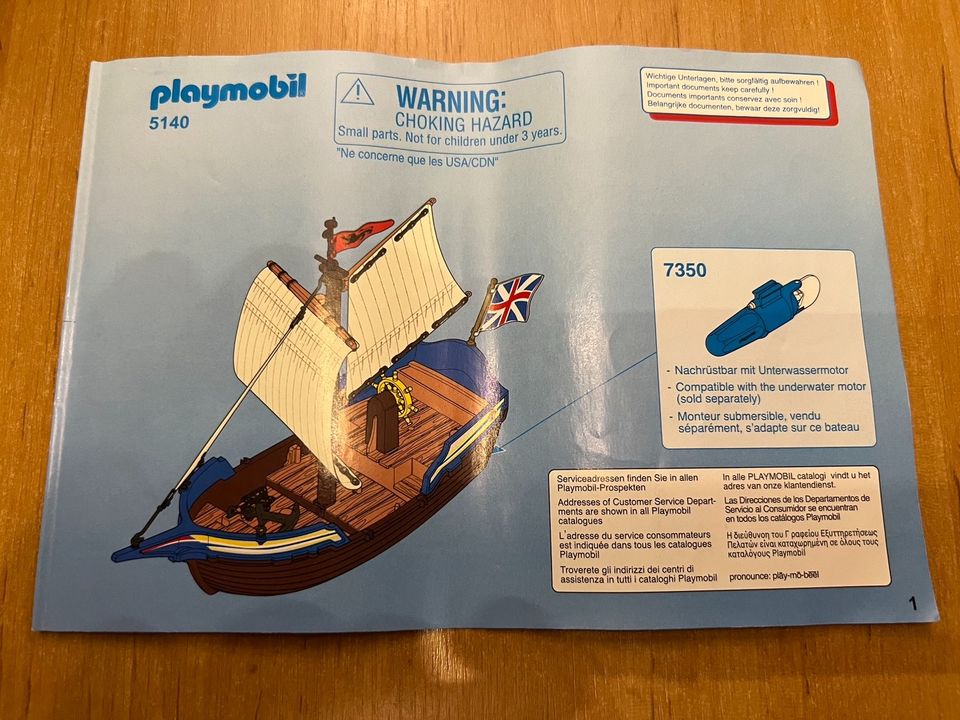 Playmobil  Piratenschiff 5140 Rotrock-Kanonensegler in Emsbüren