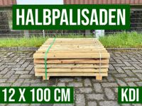 Palisade Holz Halbrund Halbholz Beeteinfassung - 12x100 - KDI Nordrhein-Westfalen - Lennestadt Vorschau