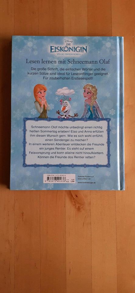 ❤ Kinderbuch die Eiskönigin Lesen lernen mit Schneemann Olaf Buch in Jüterbog