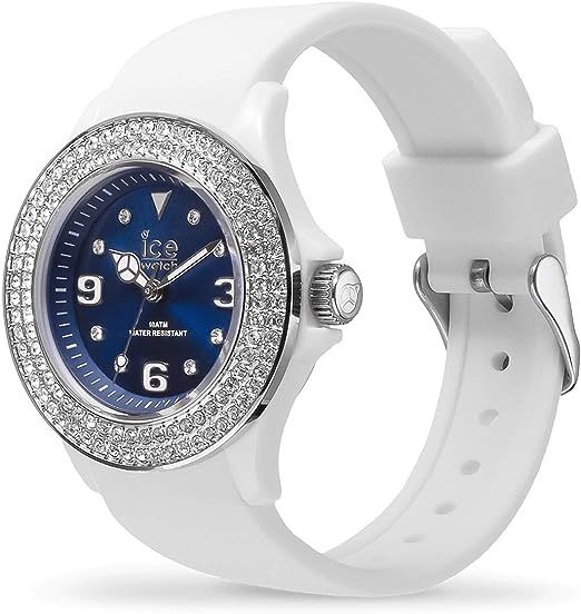 Ice-Watch - ICE star White deep blue - Weiße DamenUhr mit Silikon in Körle