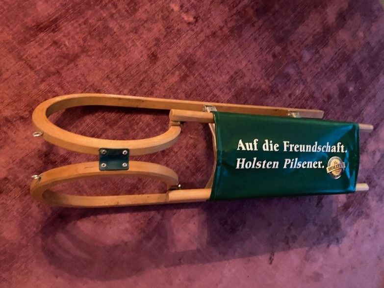 1 extravagenter Klapp - Schlitten -neuwertig - "Holsten" Sitz in Tornesch