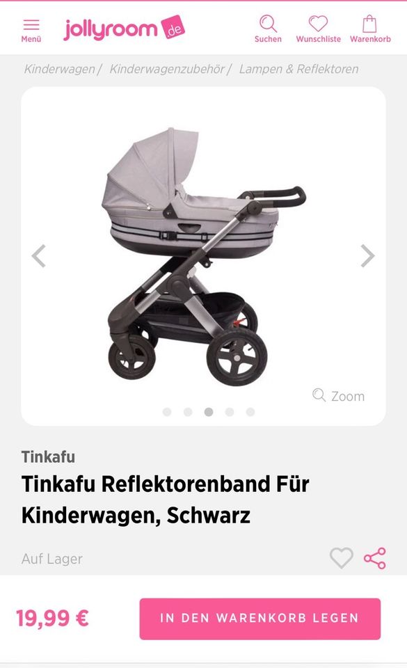 Tinkafu Reflektorenband für Kinderwagen Zwillinge in Stolzenau