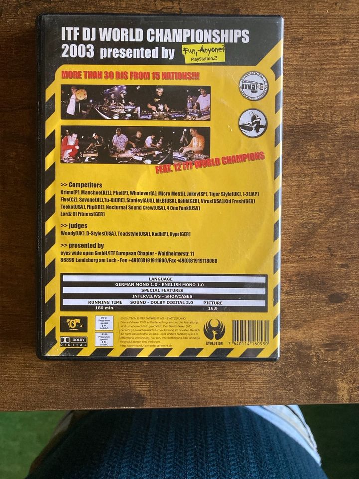 ITF DJ WORLD CHAMPIONSHIPS 2003 DVD in Bad Grönenbach