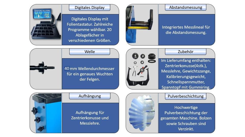 Profi Starterpaket Auswuchtmaschine und Montiermaschine in Ludwigsau