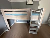 Hochbett 90x200 massiv Birke Leiter li re mgl Wandsbek - Hamburg Duvenstedt  Vorschau