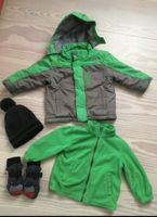 Set: Winterjacke mit Fleecejacke, Mütze & Handschuhe - Gr. 92 Hessen - Biedenkopf Vorschau