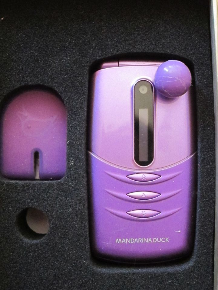 Rarität Alcatel Mandarina Duck Handy MD01 Lilac mit OVP in Püttlingen