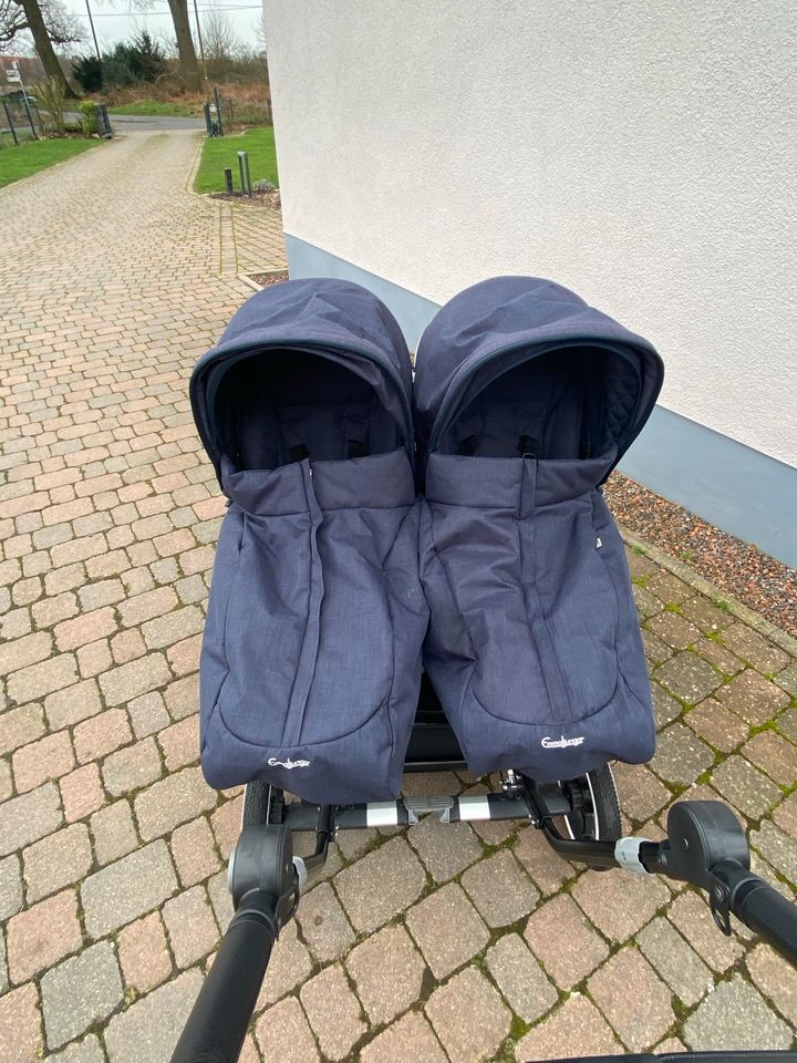 Emmaljunga NXT twin Geschwisterwagen Zwillingswagen in Everswinkel