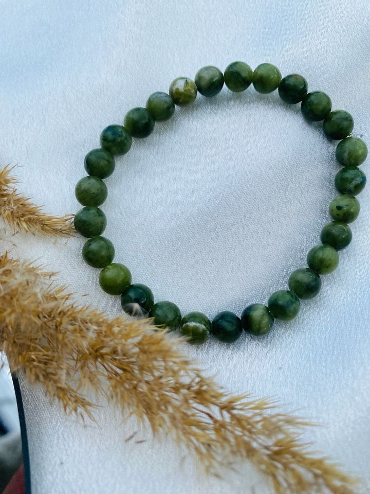 Jade grün Kugelarmband 6 mm in Marienheide