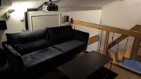 Couch in dunkelblau - samt Bayern - Tittmoning Vorschau