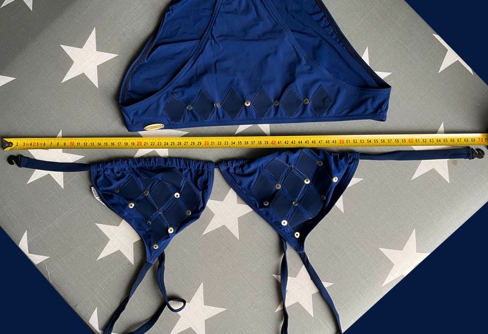 Bikini sunflair beach Pailletten & Applikationen C-Cup 42 xl blau in Hamburg