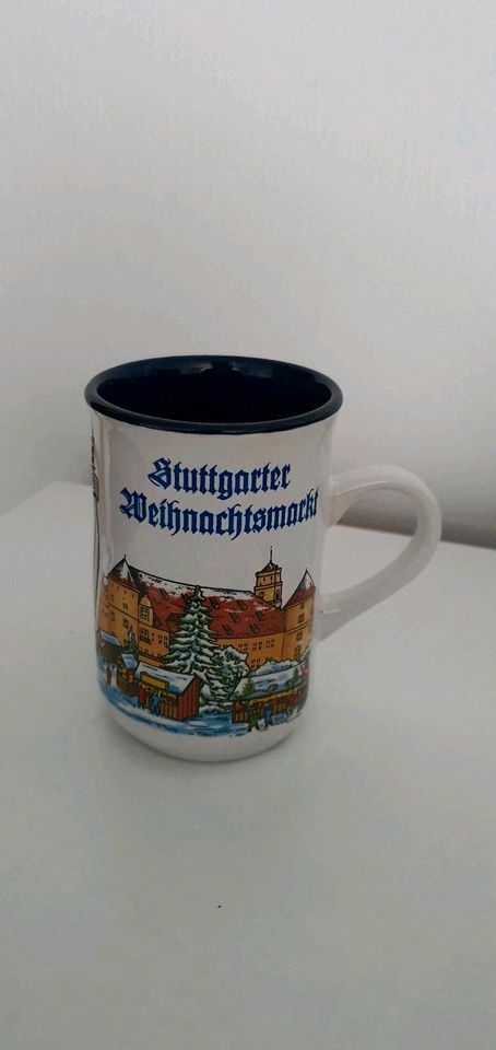 Weihnachtsdeko - Glühwein Tassen Weihnachtsmarkt je 5 Euro in Walddorfhäslach