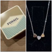 ♥️ FOSSIL silberne Kette mit 3 Herzen in Tricolor ♥️ Sachsen-Anhalt - Oschersleben (Bode) Vorschau