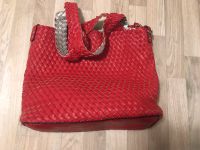 Tasche, rot, geflochten NEU + kleine Schultertasche NEU Bayern - Bad Kissingen Vorschau