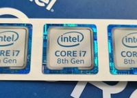 Intel Core i7 8th Gen Coffee Lake Aufkleber Gehäuse PC Sticker Sachsen - Chemnitz Vorschau