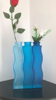 3x Blumenvase Blau Wellig Hessen - Alsbach-Hähnlein Vorschau