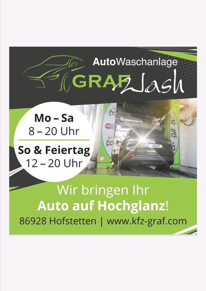 Waschanlage Autowaschanlage SB Waschanlage in Hofstetten a. Lech