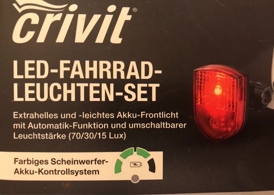 kaufen Fahrradleuchtenset crivit Sachsen-Anhalt Lux Kleinanzeigen Kleinanzeigen in LED, eBay Zubehör gebraucht jetzt | 90/70/30/15 - NEU Fahrradlampe | Halle ist Fahrrad