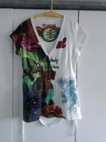 Desigual T‐Shirt Gr.M bestickt m.Perlen+Pailletten "sex,fun,love" Bayern - Gauting Vorschau