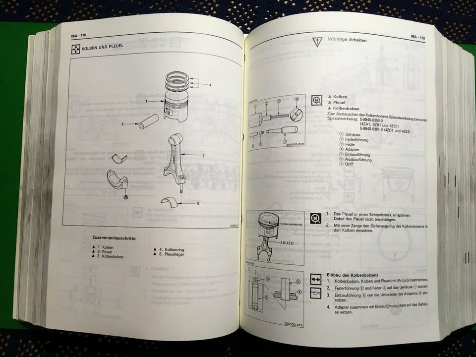 Reparaturanleitung Werkstatthandbuch Isuzu Trooper 1986 UBS Serie in Burgwald