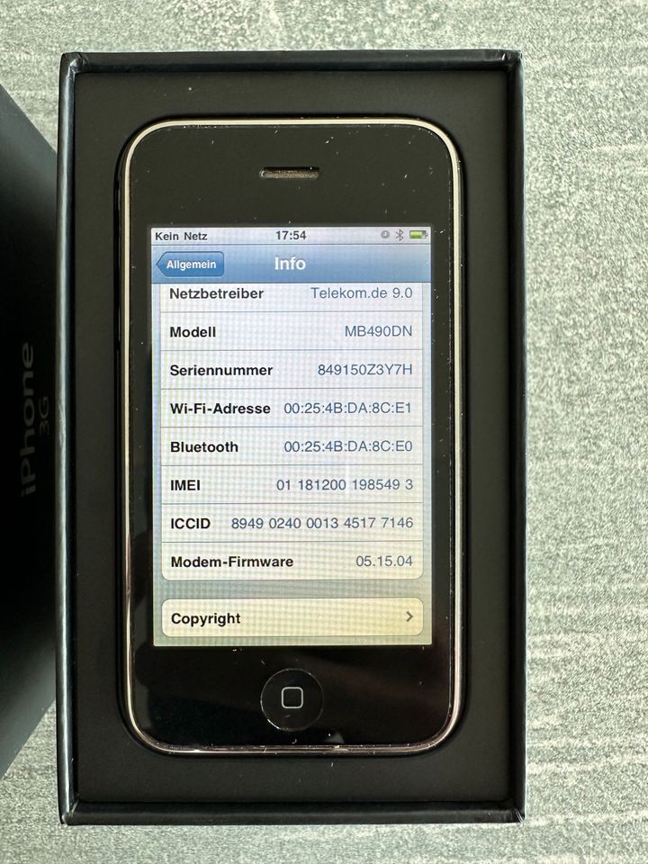 Original Apple iPhone 3G 8GB Schwarz! Ohne Simlock! in München