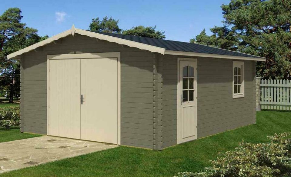 Holzgarage Blockhaus Garage Autogarage Holz 510x330,28mm 2839209 in Versmold