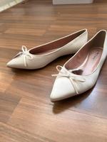 NEU! Ballerinas  Creme, Spitz, Satin Bayern - Fürth Vorschau