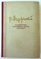 DDR 1953: Felix Dzierzynski–ausgewählte Artikel u. Reden 1908-26 Schleswig-Holstein - Lübeck Vorschau