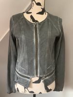 QS by s. Oliver Jacke Blazer im Bikerstil used look Gr. M/38 grau Niedersachsen - Stelle Vorschau