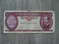 100 Forint Geldschein Banknote, Ungarn, 1989, gebraucht Brandenburg - Luckau Vorschau
