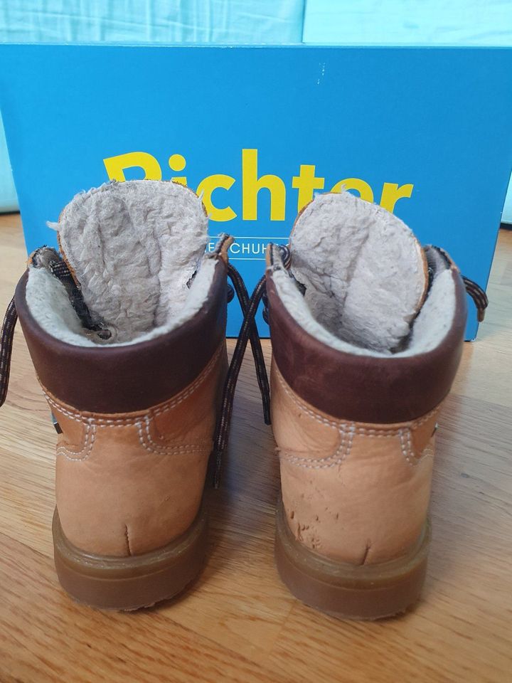 Richter Schnürboots Gr. 25 Stiefeletten braun Kinder Schuhe warm in Frankfurt am Main