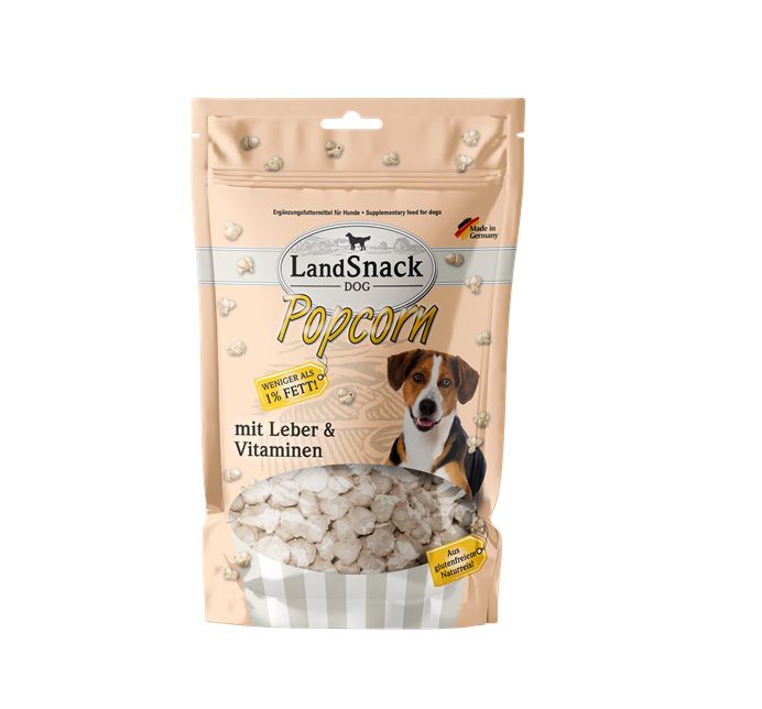 Hundesnack Popcorn mit Leber oder Vitamine / 12 x 100 g Packung in Witten