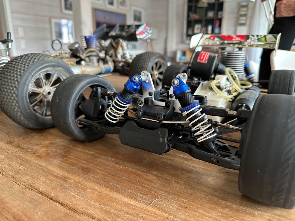 2x Rc verbrenner Modelauto mit viel Zubehör Ferngesteuerte Autos in Leimen