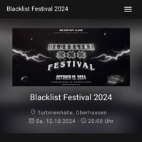 Blacklist Festival 2024 - Oberhausen 20% Gutschein auf Tickets Nordrhein-Westfalen - Oberhausen Vorschau