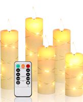 LED Kerzen Set mit eingebauter Lichterkette (5 Stück) Baden-Württemberg - Eriskirch Vorschau