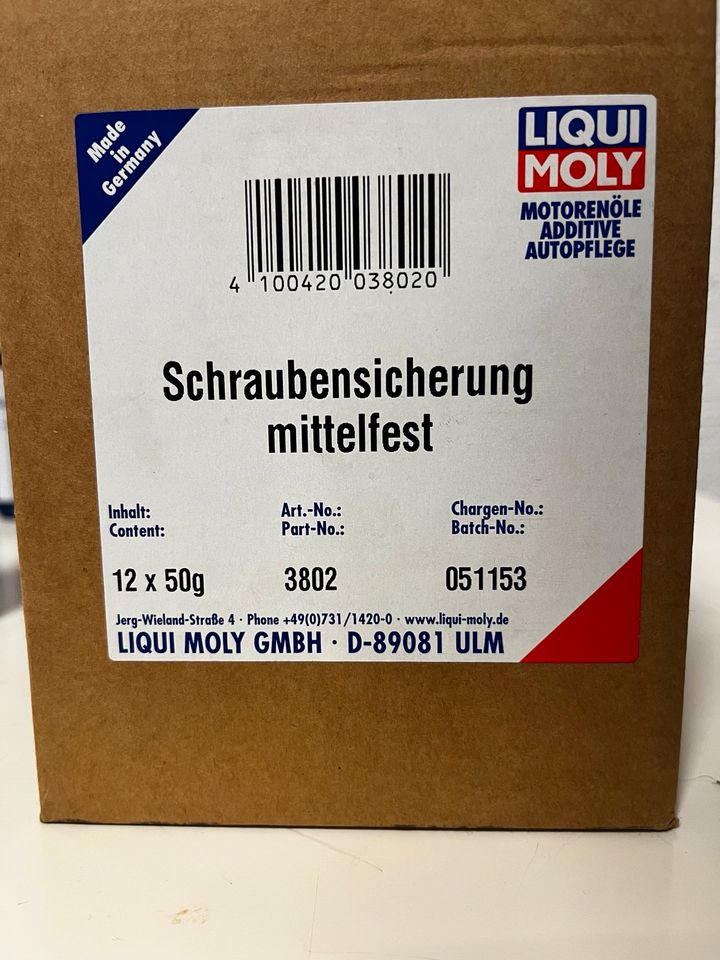 Liqui Moly 3802 Schraubensicherung Mittelfest NEU no Loctite in Neu Ulm