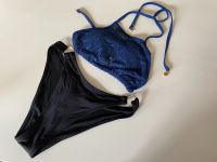 Bikini Gr. S Mädchen Damen Bademode Spitze blau schwarz Sachsen - Großhartmannsdorf Vorschau