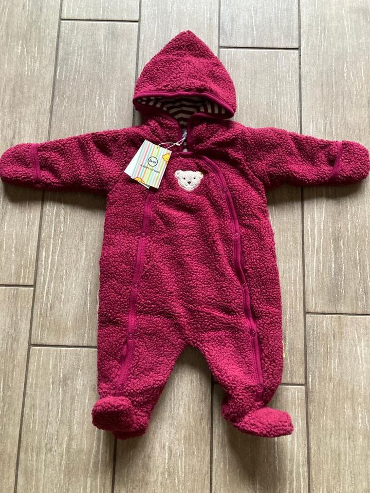 Steiff Baby Schnee Overall kuschellig Einteiler rot Gr 56 NEU in Ratingen