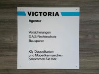 VICTORIA Agentur Schild neu 80/90er Jahre Versicherung Werbung Berlin - Köpenick Vorschau