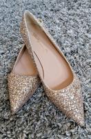 Pumps Ballerinas Gold Neu Glitzer Pailletten Hochzeit Niedersachsen - Braunschweig Vorschau