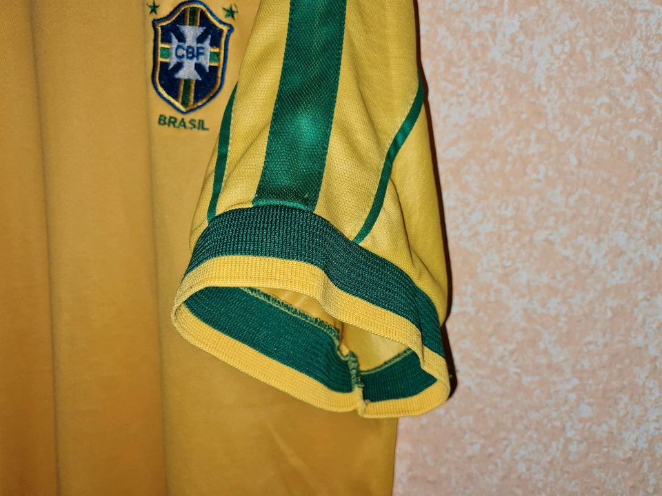 Nike Vintage Brasilien Brazil CBF Trikot 1998 Gr.L Fussball 90s in Winsen (Luhe)