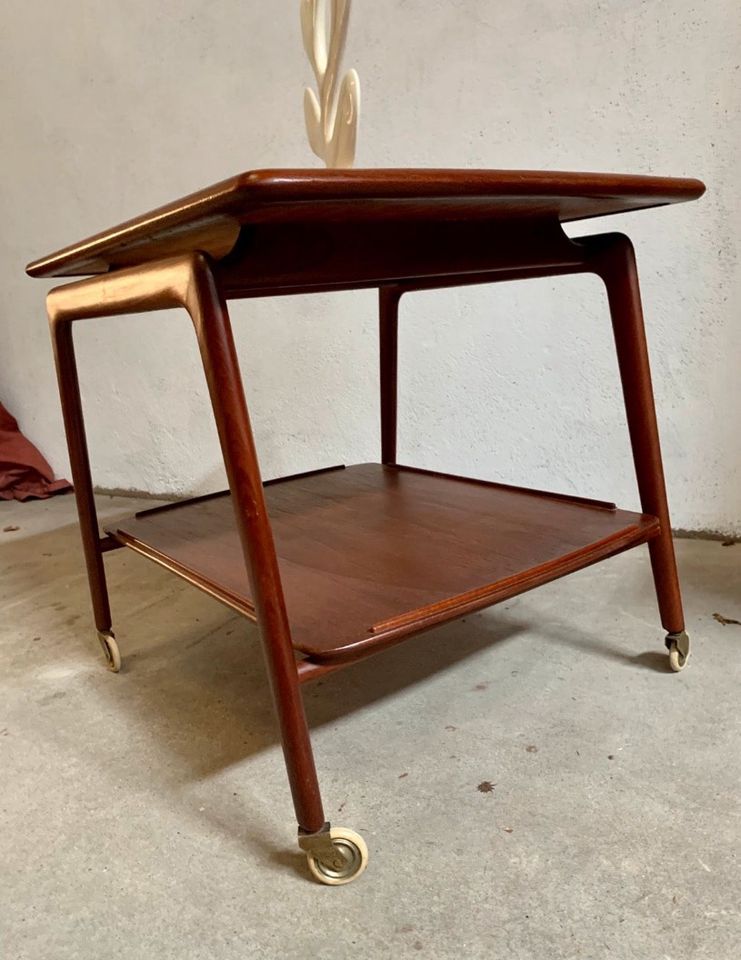 Sideboard Bar Teak Teakholz Vintage Servierwagen Midcentury 70er in Neu-Isenburg