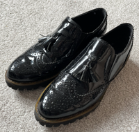 Slipper College Schuhe Lackschwarz mit Quasten Bayern - Friedberg Vorschau