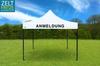 Faltpavillon Faltzelt mit Druck Anmeldung Zelt Pavillon 3x3 NEU Hessen - Trendelburg Vorschau