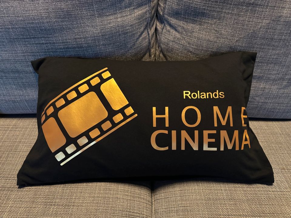 Personalisierte Kissen für zB. Heimkino Popcorn Teufel Klipsch in Holzwickede